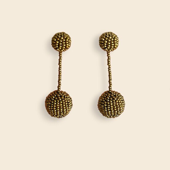 Madewell Jewelry - Madewell, Beaded Party Earrings, Champagne